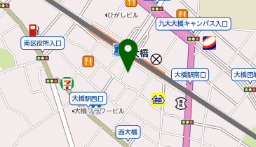 ChargeSPOT セブン-イレブン 西鉄大橋駅前店の地図画像