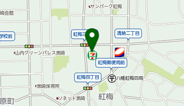 ChargeSPOT セブン-イレブン 八幡清納店の地図画像