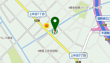 ChargeSPOT セブン-イレブン 博多上牟田2丁目店の地図画像