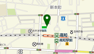 CHARGESPOT(チャージスポット)ドラッグセイムス 高知駅前店の地図画像