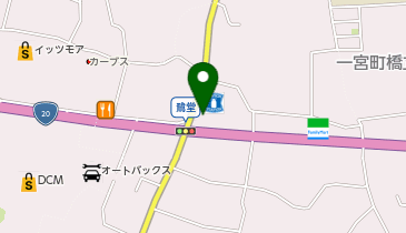 CHARGESPOT(チャージスポット)ローソン 笛吹一宮東原店の地図画像