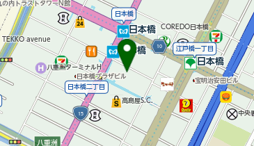 ChargeSPOT ローソン 日本橋高島屋三井ビルディング店の地図画像