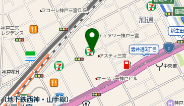 CHARGESPOT(チャージスポット)【自販機】神戸ボウリング2Fの地図画像