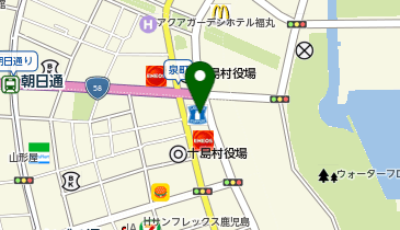 CHARGESPOT(チャージスポット)ローソン 鹿児島ベイサイド店の地図画像