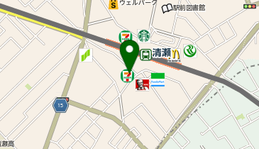ChargeSPOT セブン-イレブン 清瀬駅南口店の地図画像