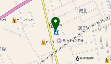 CHARGESPOT(チャージスポット)ローソン 新城的場店の地図画像