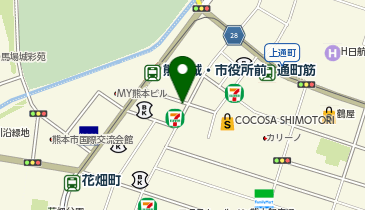 ChargeSPOT ファミリーマート 熊本市役所前店の地図画像