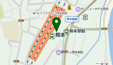 ChargeSPOT ファミリーマート 熊本駅白川口店の地図画像