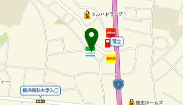 CHARGESPOT(チャージスポット)ファミリーマート 鶴見荒立店の地図画像