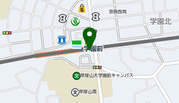 CHARGESPOT(チャージスポット)ソフトバンク 学園前の地図画像