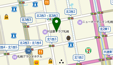 CHARGESPOT(チャージスポット)クロスホテル 札幌の地図画像