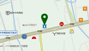 CHARGESPOT(チャージスポット)ローソン 西条産業道路店の地図画像