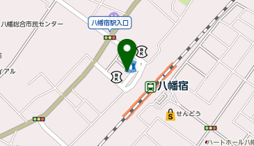 CHARGESPOT(チャージスポット)や台ずし 八幡宿駅前町の地図画像