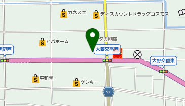 CHARGESPOT(チャージスポット)ファミリーマート 大野黒野店の地図画像