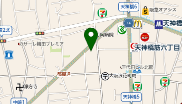CHARGESPOT(チャージスポット)chocoZAP 天神橋筋六丁目の地図画像