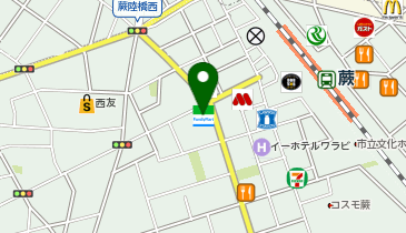 ChargeSPOT ファミリーマート わらび西口店の地図画像