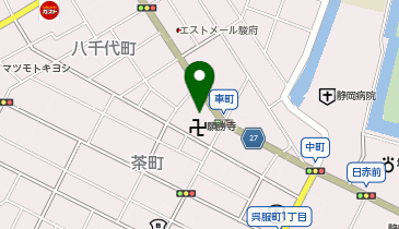CHARGESPOT(チャージスポット)ファミリーマート 静岡車町店の地図画像