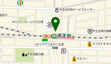 ChargeSPOT ファミリーマート 天王台駅柴崎台店の地図画像