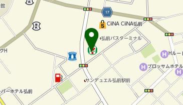 CHARGESPOT(チャージスポット)セブン-イレブン 弘前駅前3丁目店の地図画像