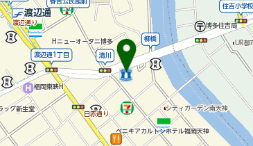 ChargeSPOT ローソン 福岡清川一丁目店の地図画像