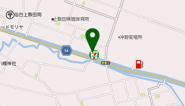 ChargeSPOT セブン-イレブン 仙台上飯田店の地図画像