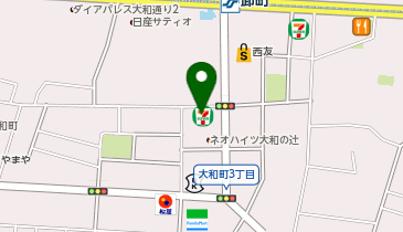 ChargeSPOT セブン-イレブン 仙台大和町4丁目店の地図画像