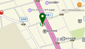 ChargeSPOT セブン-イレブン 仙台北目町店の地図画像