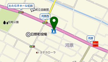 CHARGESPOT(チャージスポット)ローソン 日野河原店の地図画像