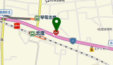 CHARGESPOT(チャージスポット)ガスト 香川志度の地図画像