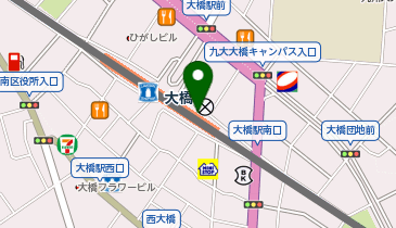 ChargeSPOT ローソン 西鉄大橋駅店の地図画像