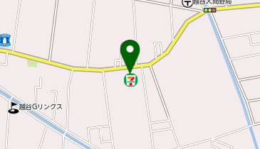CHARGESPOT(チャージスポット)セブン-イレブン 越谷大間野店の地図画像