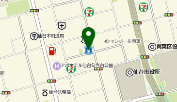 ChargeSPOT ローソン 仙台二日町中央店の地図画像