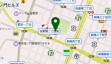 ChargeSPOT セブン-イレブン 西新橋2丁目西店の地図画像