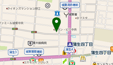 ChargeSPOT セブン-イレブン 大阪中央3丁目店の地図画像