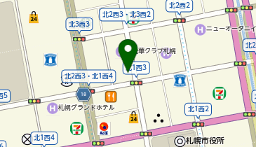 ChargeSPOT ファミリーマート 札幌北2条西3丁目店の地図画像