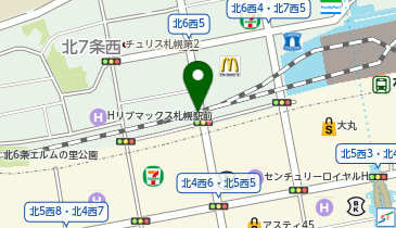 ChargeSPOT ファミリーマート 札幌駅西口店の地図画像