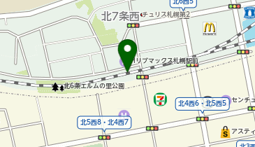 ChargeSPOT ファミリーマート 札幌北6条西7丁目店の地図画像