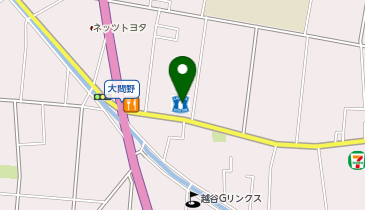 CHARGESPOT(チャージスポット)ローソン 越谷大間野町二丁目店の地図画像