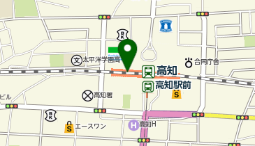 CHARGESPOT(チャージスポット)や台ずし 高知駅前町の地図画像
