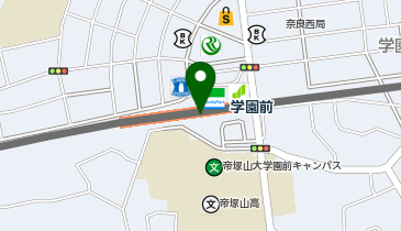 CHARGESPOT(チャージスポット)ファミリーマート 近鉄学園前駅2番ホーム中央店の地図画像