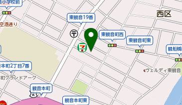 ChargeSPOT セブン-イレブン 広島東観音店の地図画像