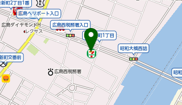 ChargeSPOT セブン-イレブン 広島観音新町1丁目店の地図画像