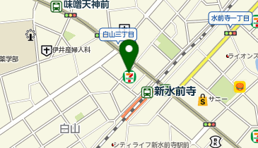 ChargeSPOT セブン-イレブン 熊本白山2丁目店の地図画像