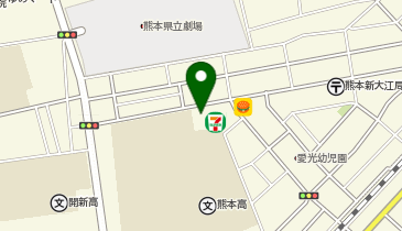 ChargeSPOT セブン-イレブン 熊本学園大前店の地図画像
