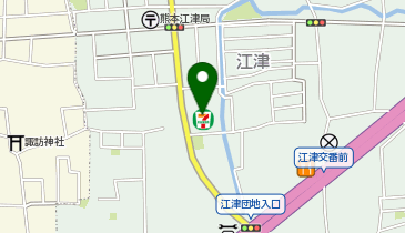 ChargeSPOT セブン-イレブン 熊本江津2丁目店の地図画像