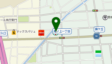 ChargeSPOT セブン-イレブン 熊本尾ノ上1丁目店の地図画像