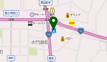 CHARGESPOT(チャージスポット)ローソン 塩尻桟敷店の地図画像