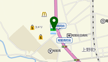 CHARGESPOT(チャージスポット)ファミリーマート おわせ総合病院前店の地図画像