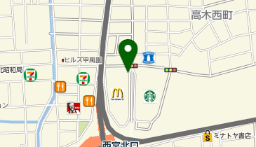 CHARGESPOT(チャージスポット)とんかつ かつ喜 西宮北口店の地図画像