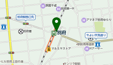 CHARGESPOT(チャージスポット)ファミリーマート JR別府駅店の地図画像